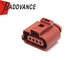 1J0973724A Brown FEP 2.8 mm Sealed Series Female Automotive Connector 4 Pin For VW