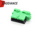 953490-3 16 Pin Female Tyco AMP Connectors Green Color