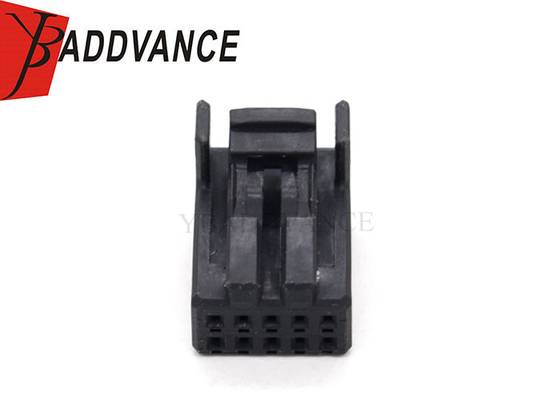 Electrical 10 Pin Female Connector Black Color With Terminals For Automotive