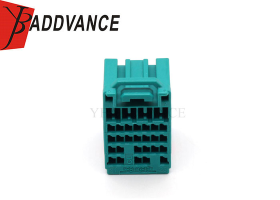 Blue Color Plastic Electrical PBT Female 28 Pin Connector Housing For Cable