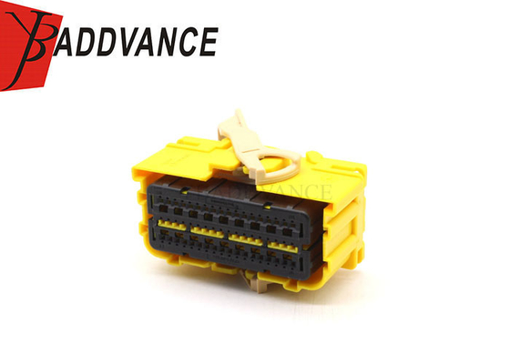 Tyco TE Connectivity PBT Female 54 Pin Yellow Automotive Wire Harness Connector