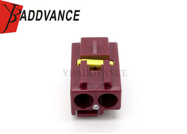 Plastic TE Connectivity AMP Connectors Red 2 Pin Female Connector 16 - 24 AWG Wire Gauge