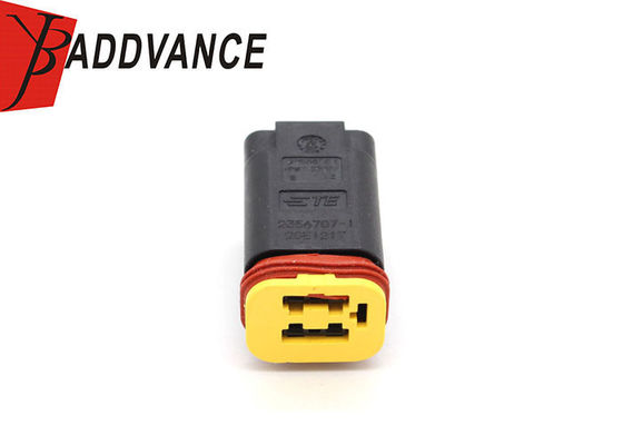 4 Pin TE Connectivity AMP Connectors Black Female Waterproof Connector Housing