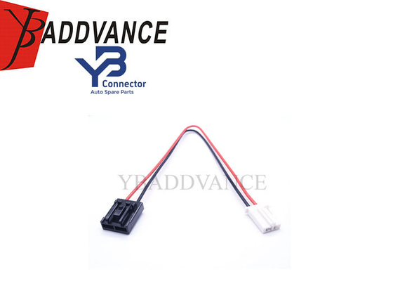 Conector de arnés de alambre automático de 2 pines femenino negro y blanco para motor de bomba de combustible