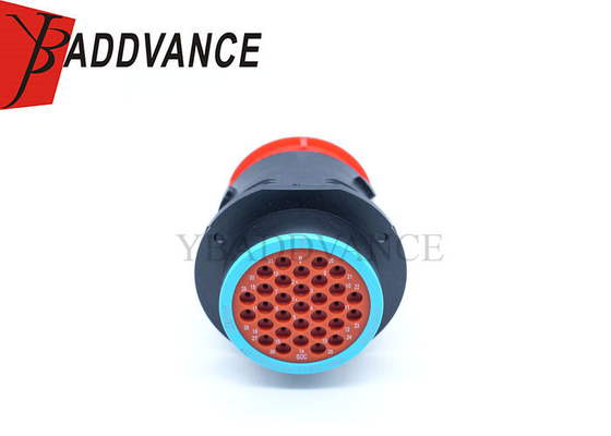 AHDP04-24-31SR-SRA Conector de recipiente de anillo liso de 31 pines de anfenol con tapa de polvo comparable a PN# HDP24-24-31S