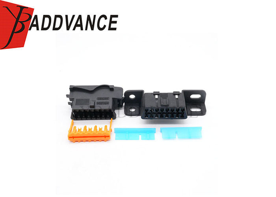 DJ7161G-1.6-21 957980 348822-2 Conector hembra sin sellar de 16 pines para diagnóstico OBD2 para Peugeot